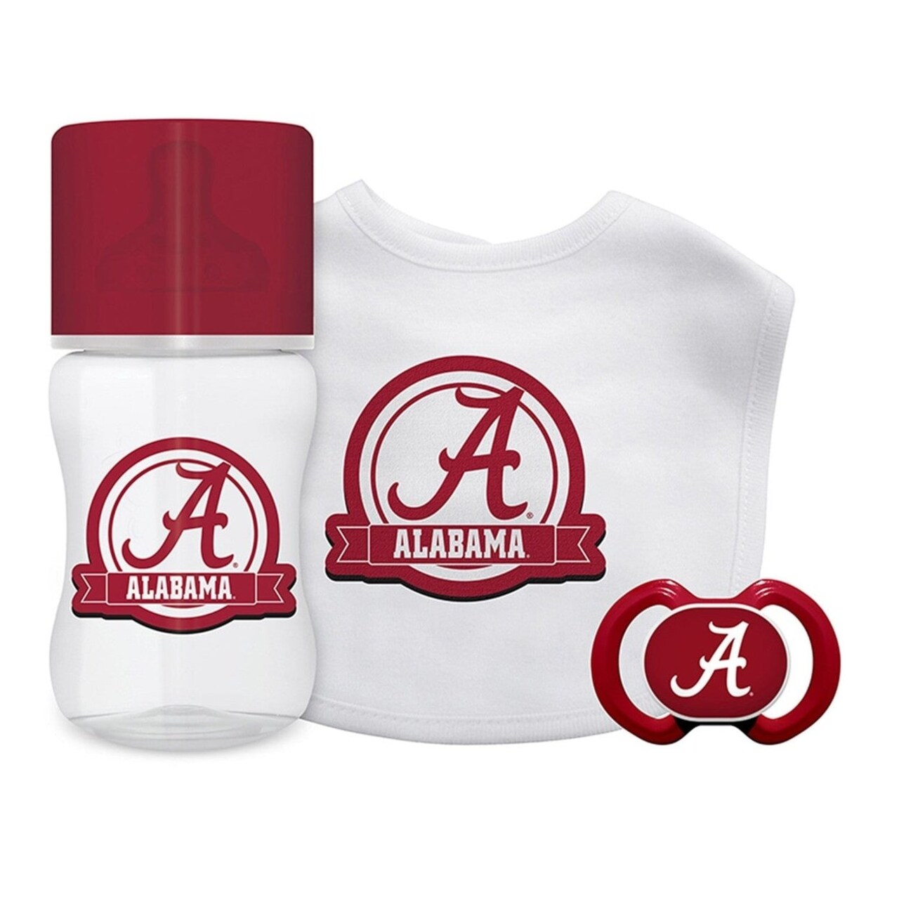 Alabama Crimson Tide 3-Piece Baby Gift Set Bpa-Free Babyfanatic Unisex